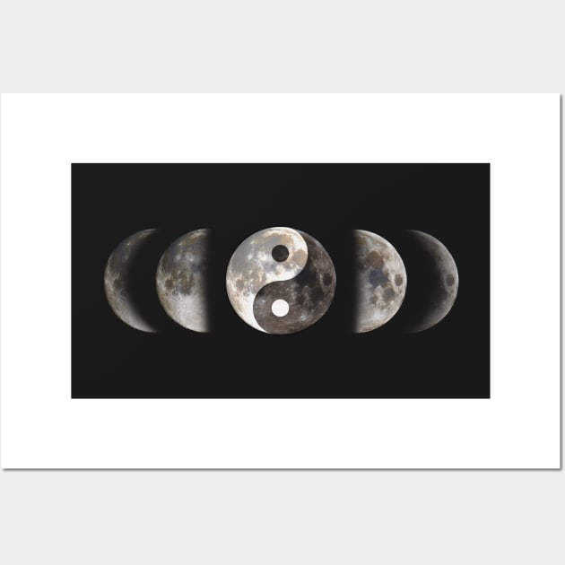 Moon Phases Balance Design Wall Art by Pikmi